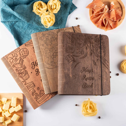 Wooden Recipe Book – Tomatoes Theme