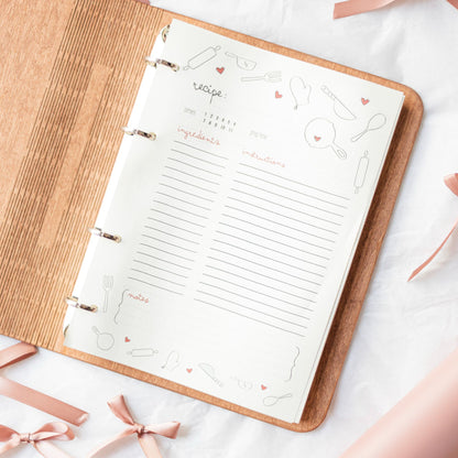 Wooden Recipe Book – Tomatoes Theme