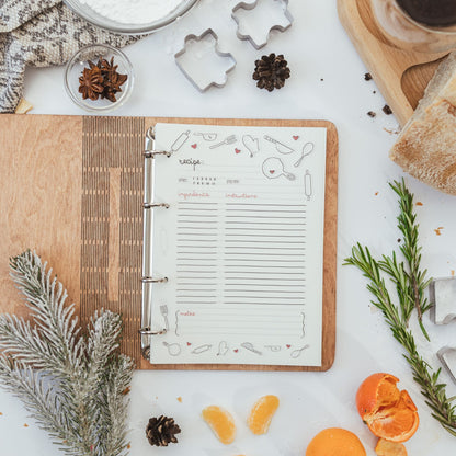Wooden Recipe Book – Pies & Tarts