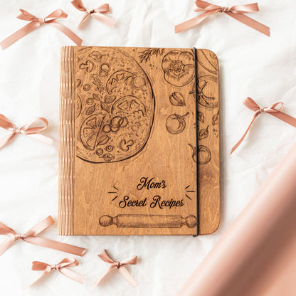 Wooden Recipe Book – Pizza Recipes