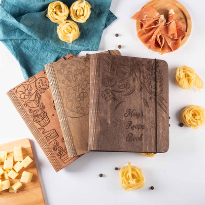 Wooden Recipe Book – Pizza Recipes