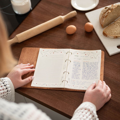 Wooden Recipe Book – Pizza Recipes