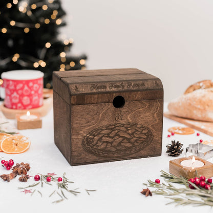 Wooden Recipe Box – Pies & Desserts