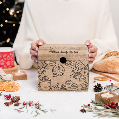 Wooden Recipe Box – Pastries Collection