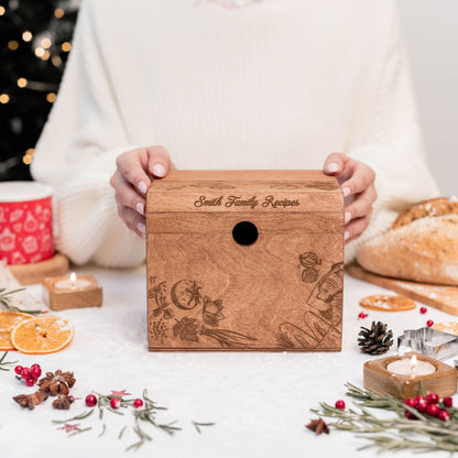 Wooden Recipe Box – Peppers Theme