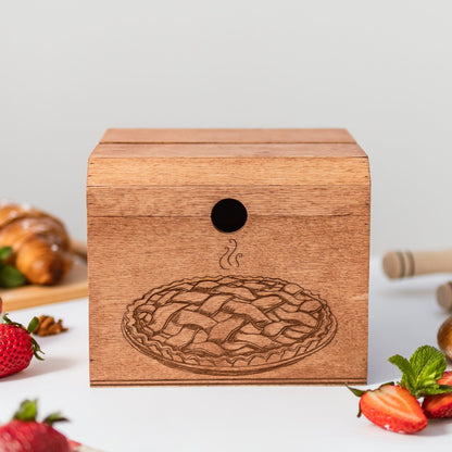 Wooden Recipe Box – Pies & Desserts