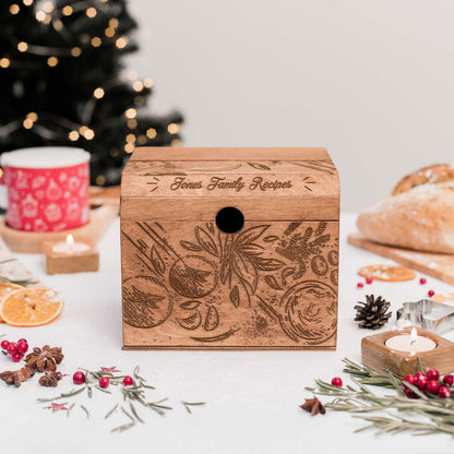Wooden Recipe Box – Tomatoes Design