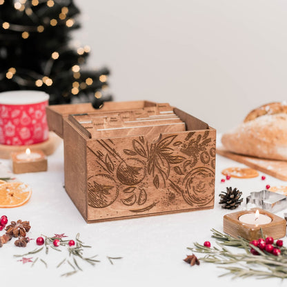 Wooden Recipe Box – Tomatoes Design