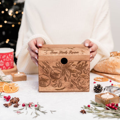 Wooden Recipe Box – Tomatoes Design