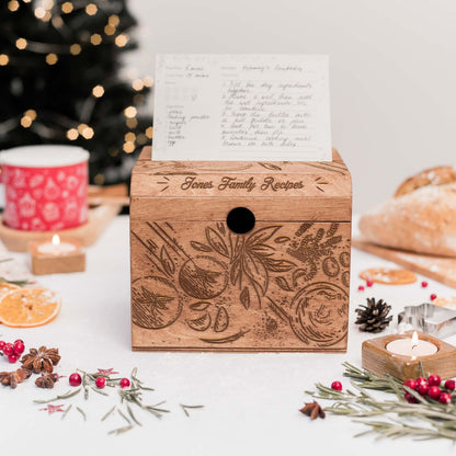 Wooden Recipe Box – Tomatoes Design
