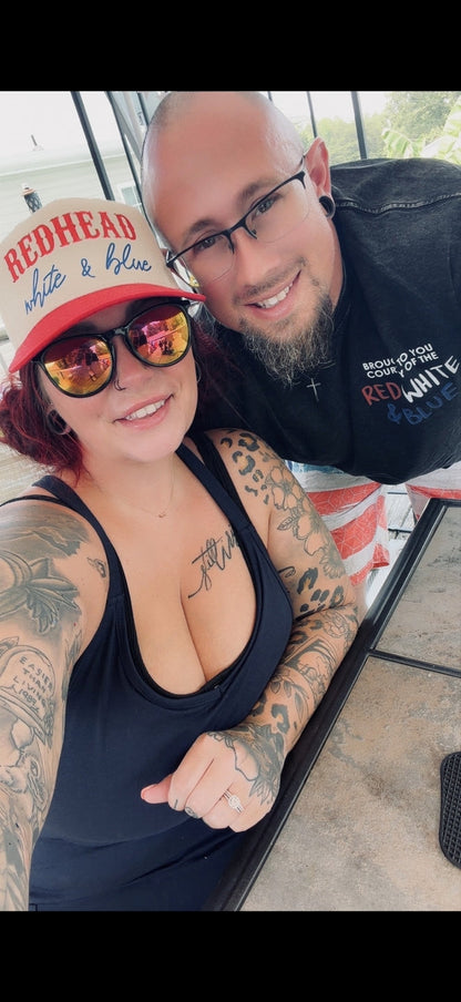 Red, White and Hair Color Snapback