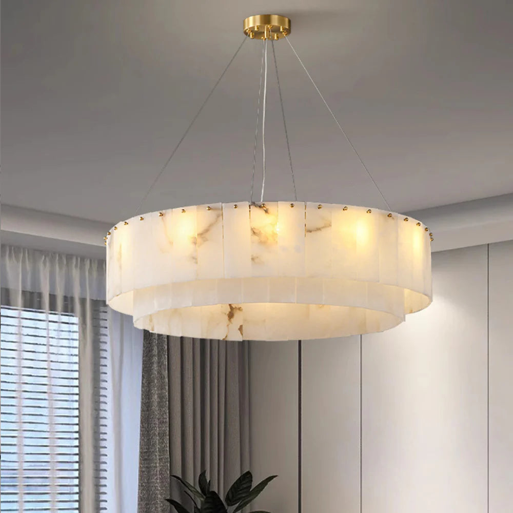 Rock Alabaster Chandelier