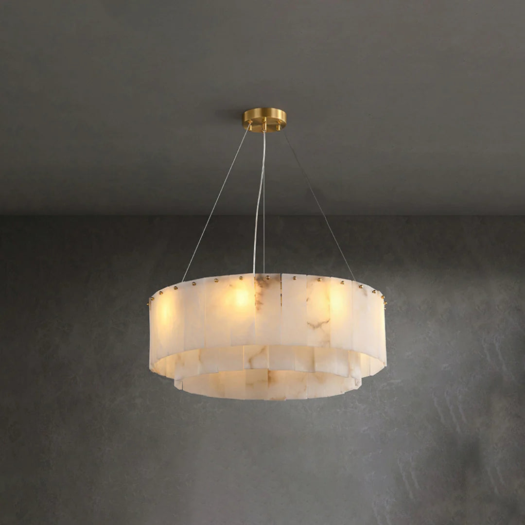 Rock Alabaster Chandelier
