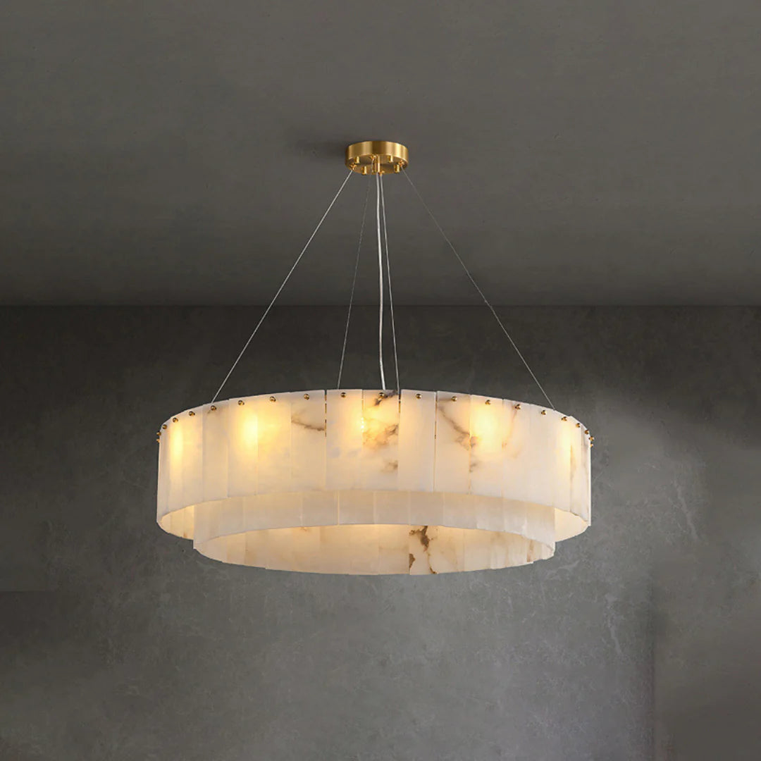 Rock Alabaster Chandelier