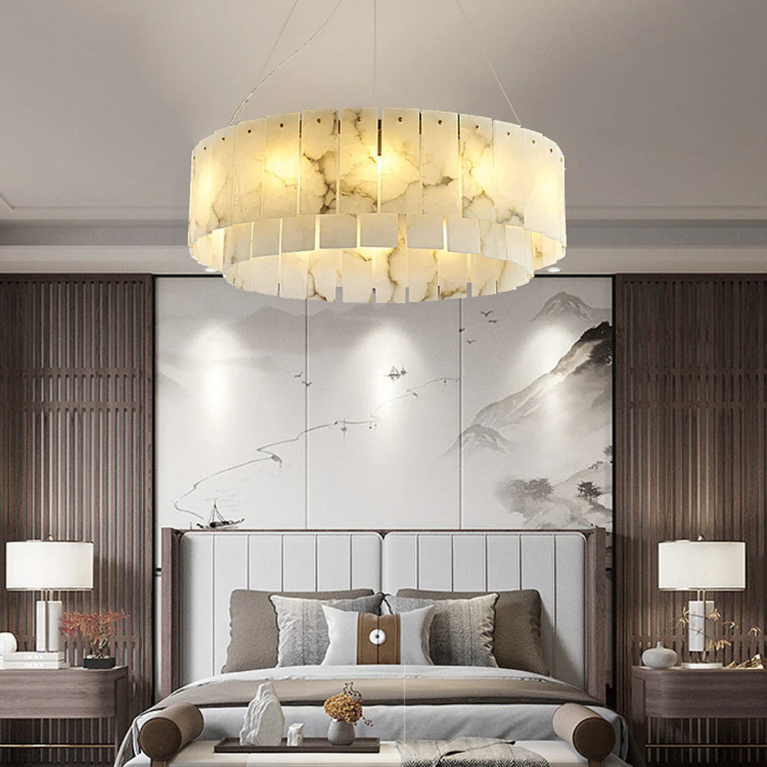 Rock Alabaster Chandelier