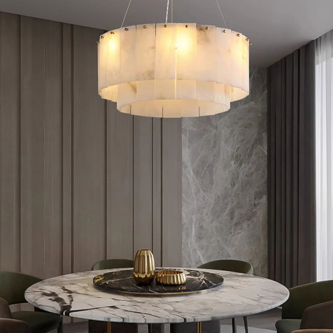 Rock Alabaster Chandelier