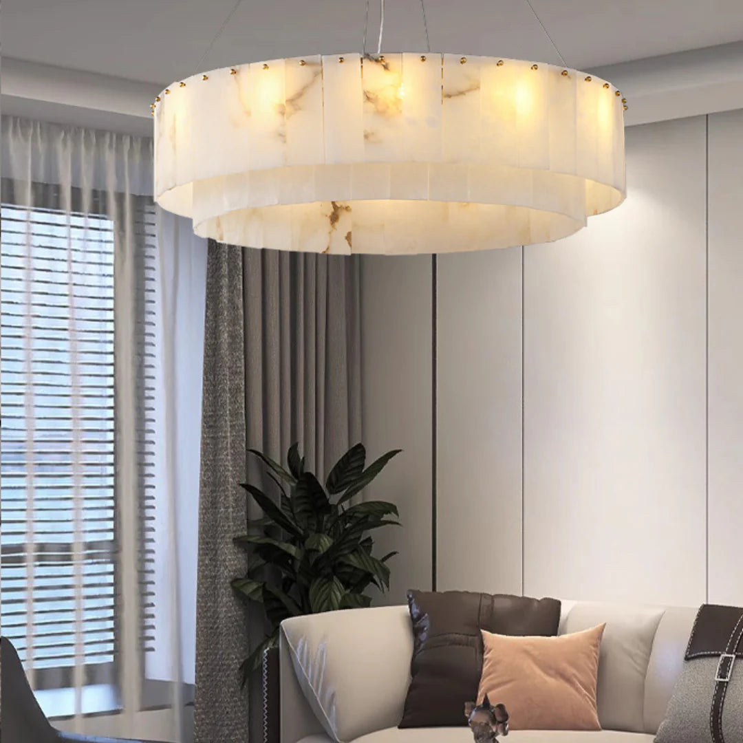 Rock Alabaster Chandelier
