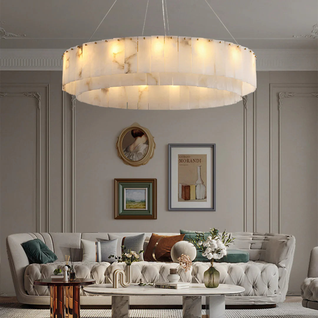 Rock Alabaster Chandelier