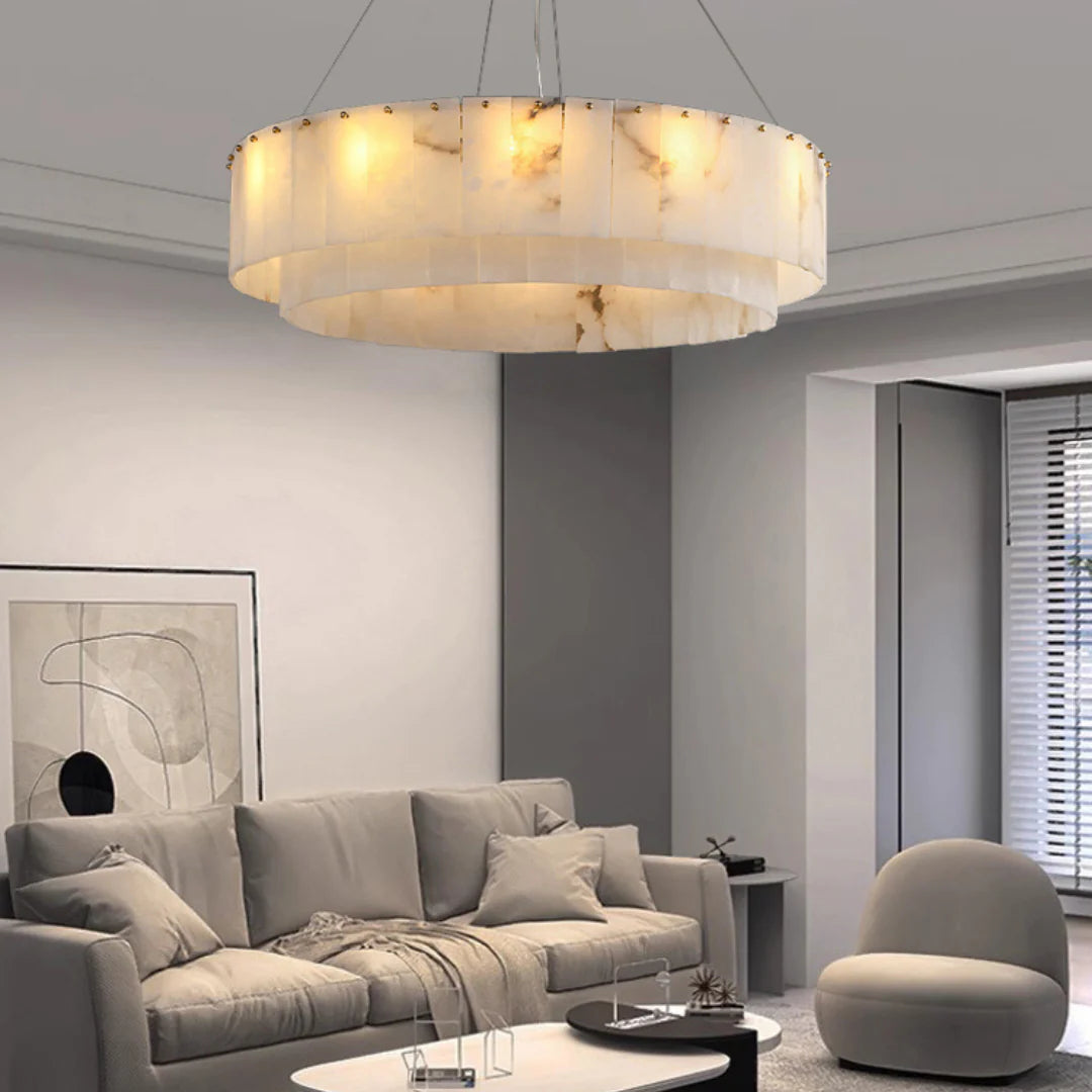 Rock Alabaster Chandelier