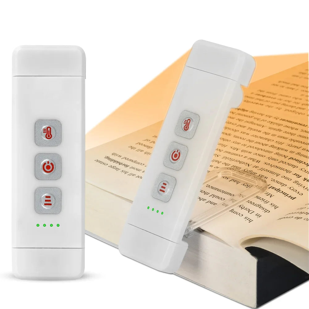 USB Rechargeable Book Reading Light Mini LED Clip on Book Light Flexible Book Lamp Bookmark Read Lamp Night Light for Bookworms