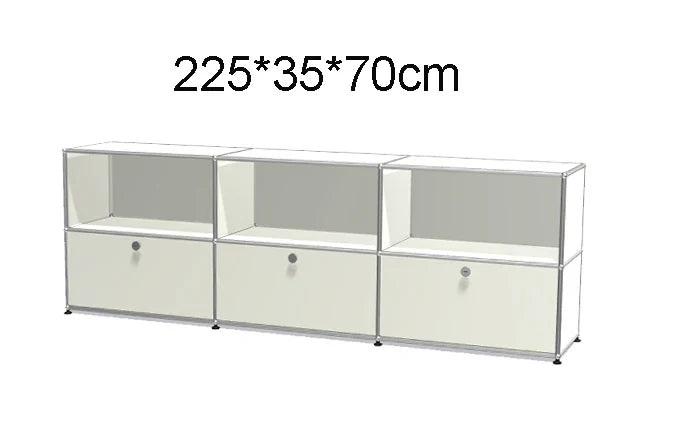 Module Furniture  Storage Modular DIY Shelf Sideboard Customized Size Night Stand Cabinet Stainless Steel Home Use