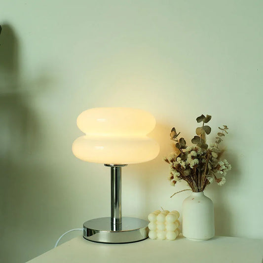 Macaron Table Lamp Tri-color Dimmable LED Night Light for Girl,Bedroom,Living Room,Desk Decor,Eye-Protection Reading Atmosphere
