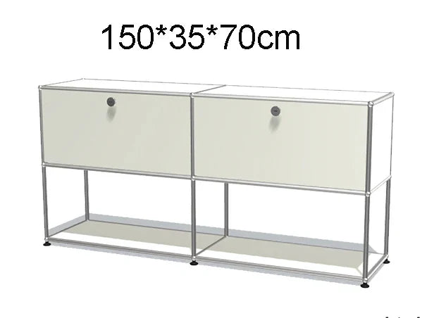 Module Furniture  Storage Modular DIY Shelf Sideboard Customized Size Night Stand Cabinet Stainless Steel Home Use
