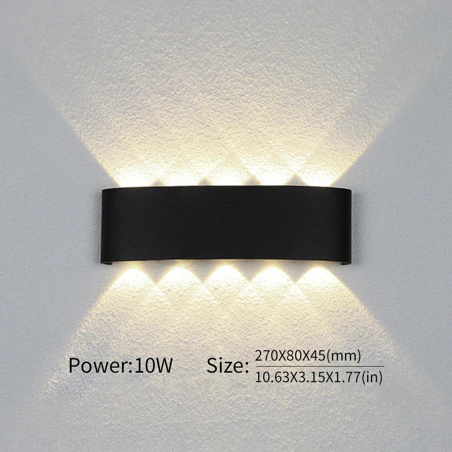 LED Wall Lamp Outdoor Waterproof IP66 Interior Wall Light 2W 4W 6W 8W 10W minimalist creative bedroom bedside lamp