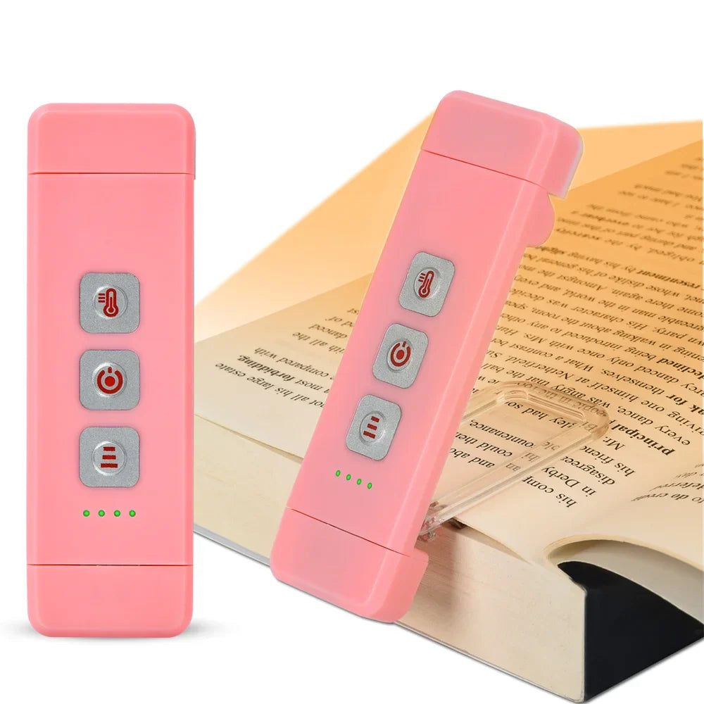 USB Rechargeable Book Reading Light Mini LED Clip on Book Light Flexible Book Lamp Bookmark Read Lamp Night Light for Bookworms