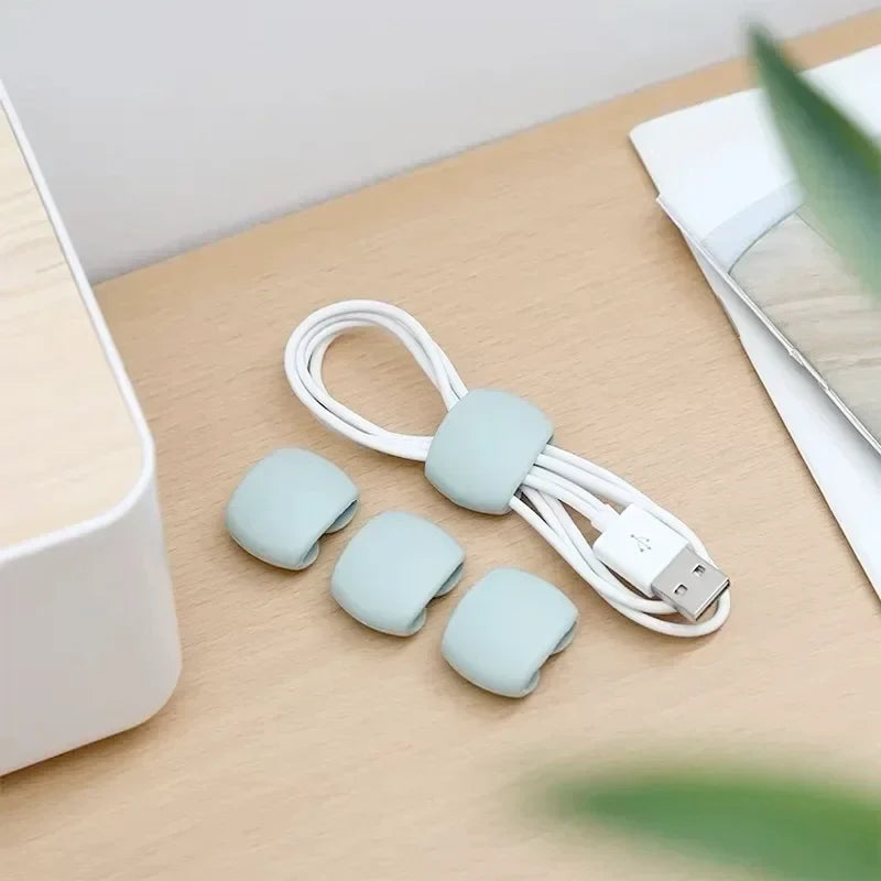 5/10/15/20PCS Cable Management Clips Adhesive Charging Wire Holders for Desk/Car/Travel (Anti-Tangle Design)