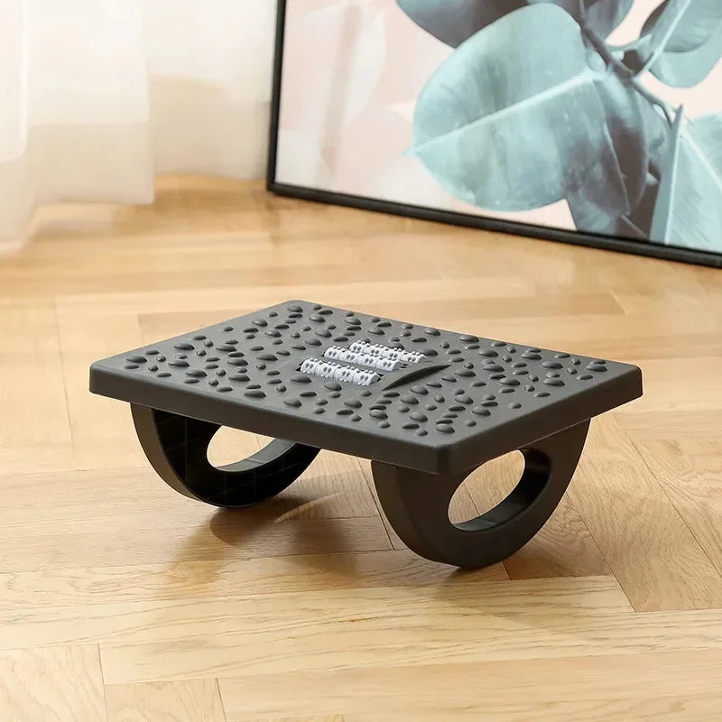 NEW Portability Foot Rest Under Desk Footrest Ergonomic Foot Stool With Massage Rollers Foot Rest For Home Office Work