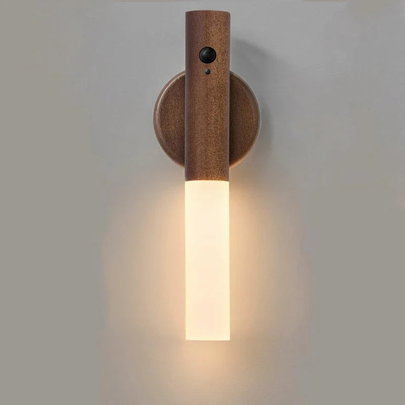 Smart Motion Sensor Night Light LED Rechargeable Magnetic Wall Lamp Portable for Hallway Bedroom Stairs Bathroom Cabinets Decor
