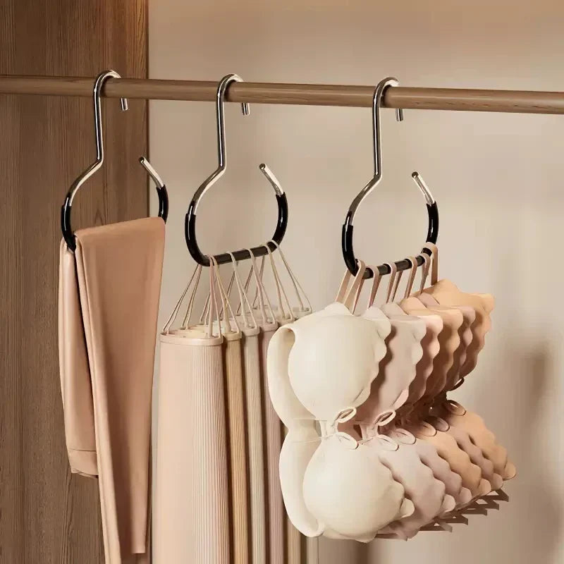 Durable Circle Ring Hat Hanger Non-marking Non-slip Hat Storage Hook Scarf Towel Tie Hanging Rack Hats Display Rack Saving Space