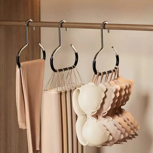 Durable Circle Ring Hat Hanger Non-marking Non-slip Hat Storage Hook Scarf Towel Tie Hanging Rack Hats Display Rack Saving Space