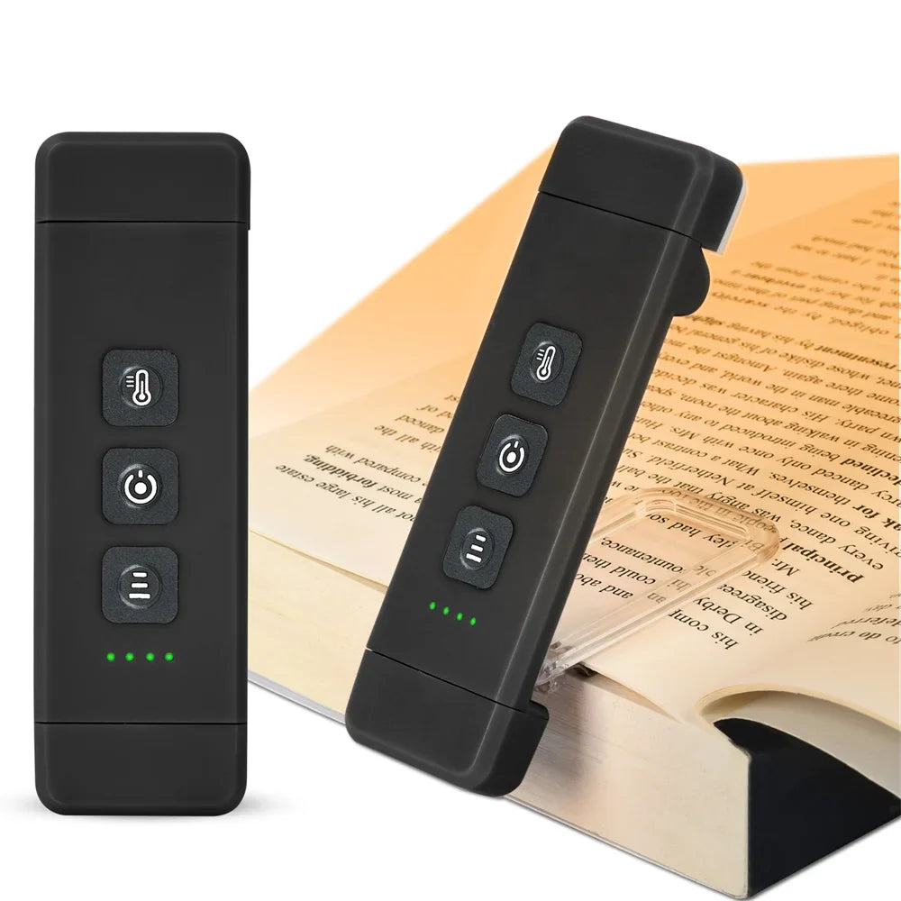 USB Rechargeable Book Reading Light Mini LED Clip on Book Light Flexible Book Lamp Bookmark Read Lamp Night Light for Bookworms