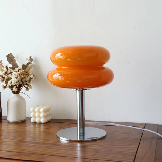 Macaron Table Lamp Tri-color Dimmable LED Night Light for Girl,Bedroom,Living Room,Desk Decor,Eye-Protection Reading Atmosphere