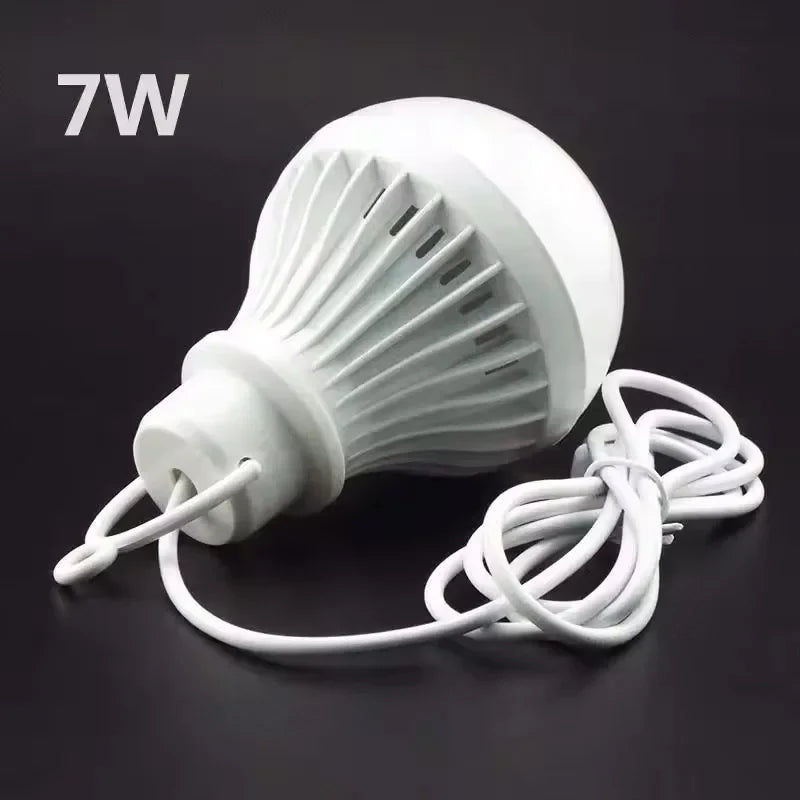 3W 5W 7W USB Lamp Bulb Portable Camping Lantern Lamp LED Power Reading Book Light For Outdoor Camping Tent Emergency Lighting
