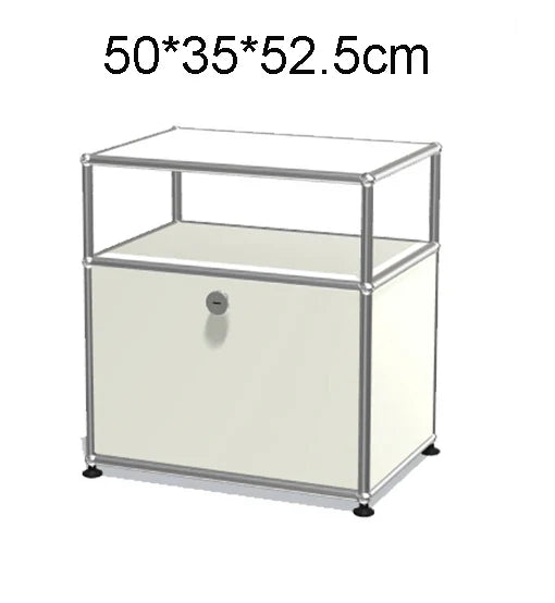 Module Furniture  Storage Modular DIY Shelf Sideboard Customized Size Night Stand Cabinet Stainless Steel Home Use