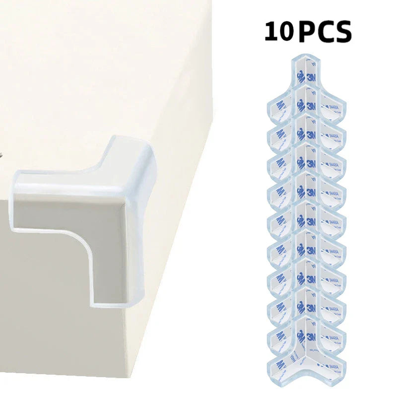 4/8/10/12Pcs Baby Safety Silicone Protector Table Corner Edge Protection Cover Transparent Anti Collision Soft Guard Home Tool