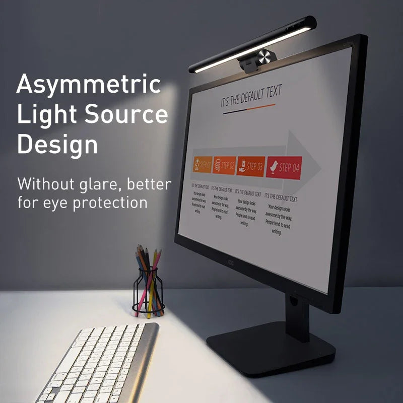 Baseus LED Desk Lamp Screen Light PC Computer Laptop Hanging LED Bar Light Table Lamp LCD Monitor Lamp Study Reading USB Light