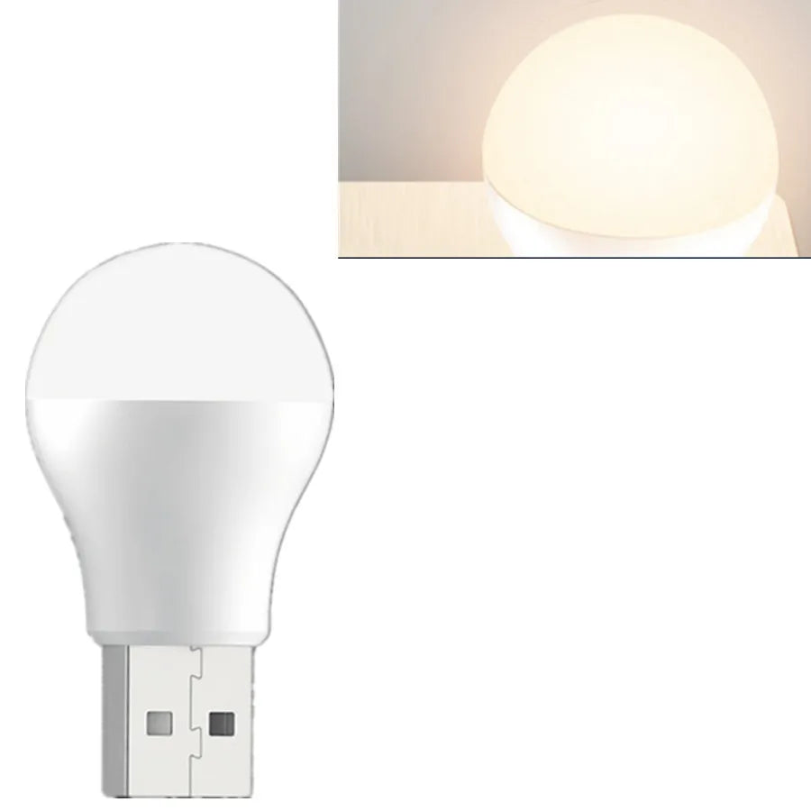 Small USB Plug Lamp LED Night Light Computer Mobile Power Charging Mini Book Lamps LED Eye Protection Square Reading Light