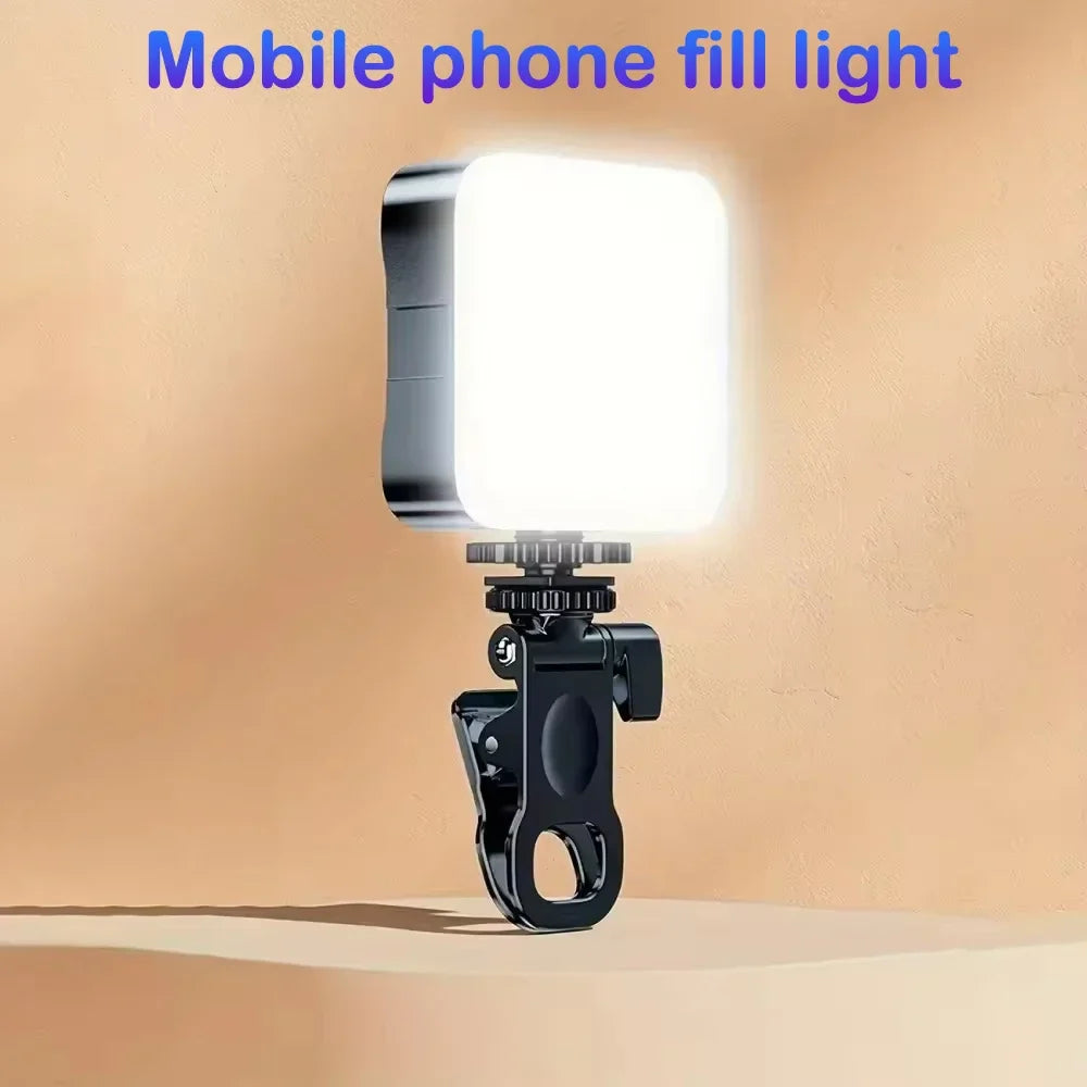 5.5W Pocket Fill Light Portable LED Video Mini Fill Light For Camera Smartphone GoPro Laptop Selfie Adjustable Photography