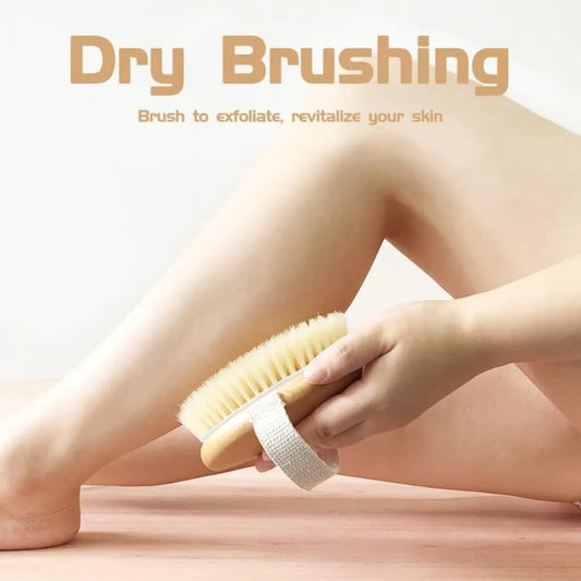 Furniture Accessories Dry Body Brush for Shower Exfoliating Skin Scrubber with Massage Nodes Bath Brush