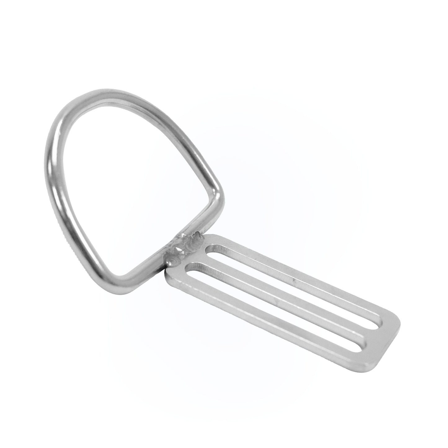 Scuba Choice SS316 Heavy Duty D Ring Welded w/ Triglides Slider, 45 degree