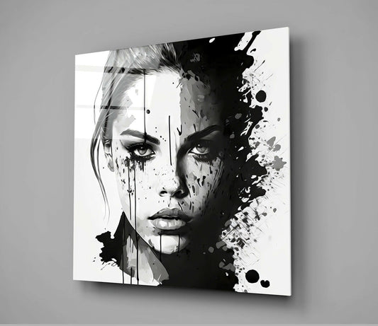 Woman Glass Wall Art  || Designer Collection