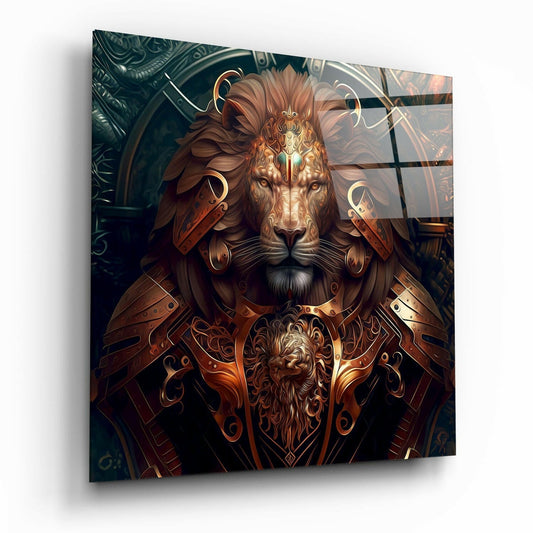 Lion King Glass Wall Art  || Designer Collection