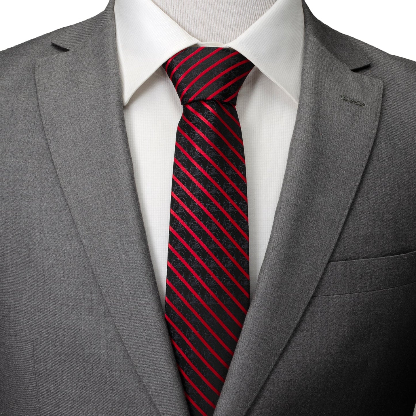 Star Wars Darth Vader Red and Black Striped Tie