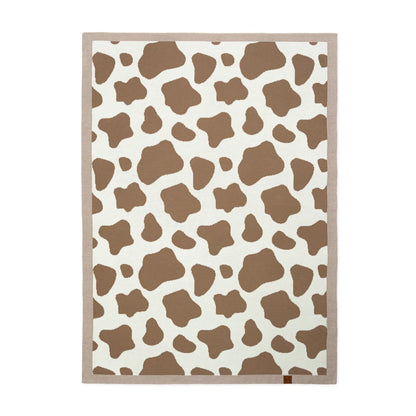 Baby Cow Jacquard Knit Blanket