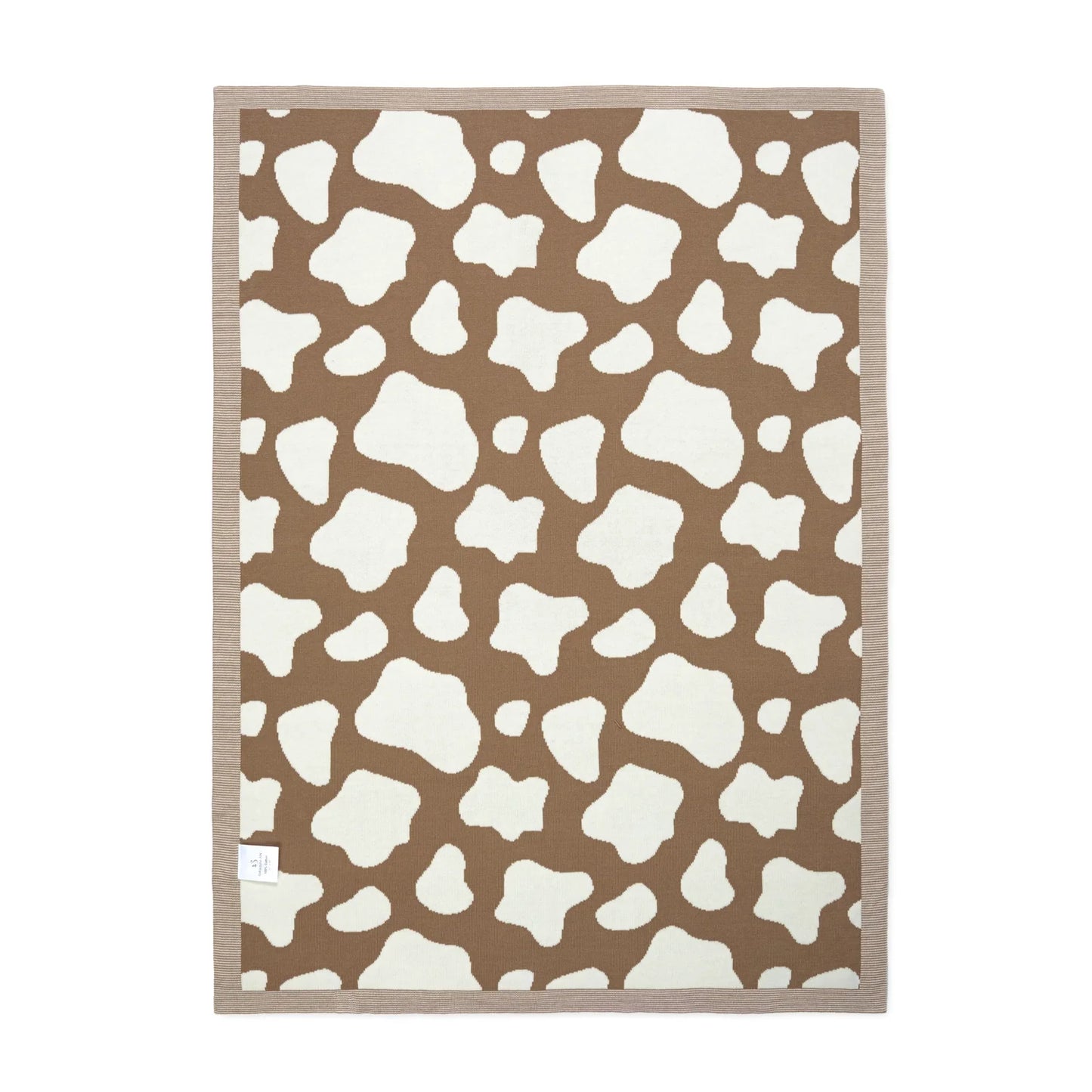 Baby Cow Jacquard Knit Blanket