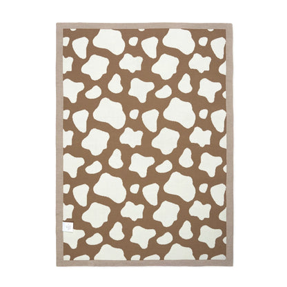 Baby Cow Jacquard Knit Blanket
